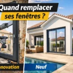 Technicien ALUSYSTEM remplaçant fenêtre aluminium ancienne par moderne double vitrage maison Tunisie