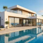 Menuiserie aluminium haut de gamme en Tunisie : baie vitrée coulissante sur mesure pour villa de luxe