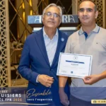 Remise du certificat d'agrément menuisier TPR 2026 à ALU SYSTEM par Yahia Bayahi, Forum des Menuisiers Agréés TPR, Sfax